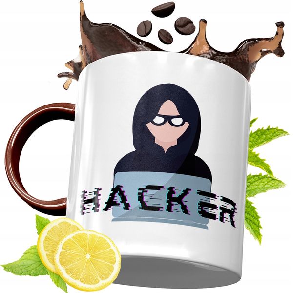 Kubek Bordowy Dla Informatyka Na Urodziny Prezent Z Nadrukiem Ze Zdjęciem zdjęcie 1