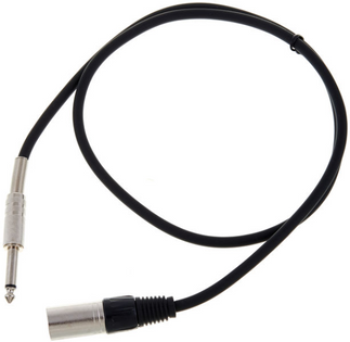 Kabel przewód sygnałowy Jack 6,3 mm - XLR 0,9 m
