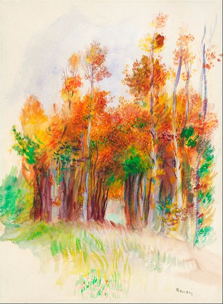 Grove of Trees, Pierre-Auguste Renoir - plakat 60x80 cm zdjęcie 1