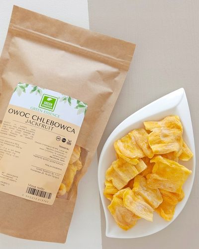 JACKFRUIT CHLEBOWIEC SUSZONY 500g przekąska naturalna owoce chlebowca chips na Arena.pl