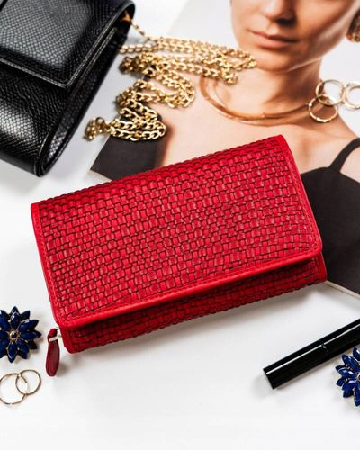 duży portfel damski ze skóry naturalnej - rovicky na Arena.pl