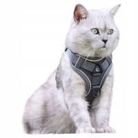 Szelki Bezuciskowe Dla Kota Psa Ze Smyczą SZARE