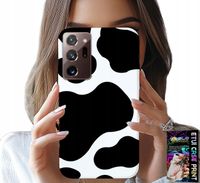 ETUI DO SAMSUNG NOTE 20 ULTRA - CZARNO - BIAŁE ŁATY KROWA, MODNE WZORY
