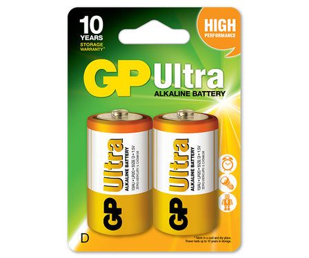 BATERIA ULTRA+ ALKALINE LR20 D 1.5V 2SZ - GP13AUP-U2 zdjęcie 1