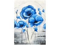 50X70CM NIEBIESKIE MAKI OBRAZ PION ŚCIAN