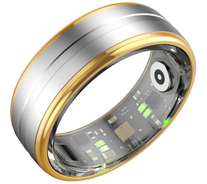 smart ring rubicon r6 gold/silver size-10(us) smarub325 zdjęcie 1