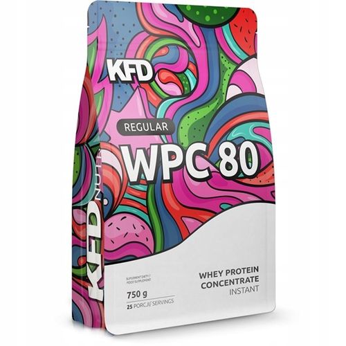 KFD REGULAR WPC 80 BIAŁKO KONCENTRAT BIAŁKA 750g TRUSKAWKA WANILIA na Arena.pl