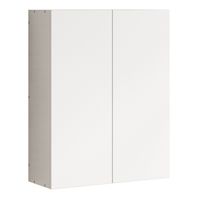 SZAFKA ŁAZIENKOWA WISZĄCA BIAŁA 2-DRZWIOWA NOWOCZESNA ŚCIENNA 3 PÓŁKI LOFT