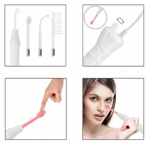 Darsonval elektrostymulacja włosów skóry 4 peloty na Arena.pl