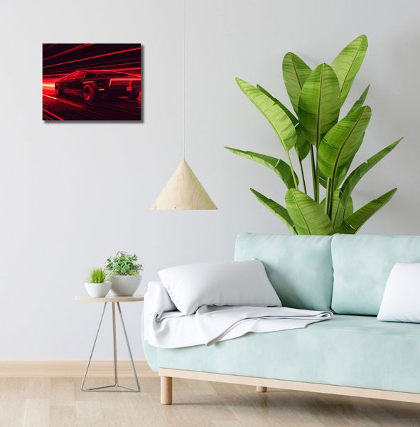 Obraz 40x30cm Prędkość w Czerwonym Neonie zdjęcie 2