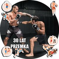 OPŁATEK NA TORT 20CM - HOBBY MMA SPORTY WALKI + IMIĘ + ! 15CM 18CM