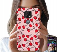 ETUI DO MOTOROLA MOTO E7 PLUS - KOBIECE, MODNE WZORY LIZAKI W SERCA CASE