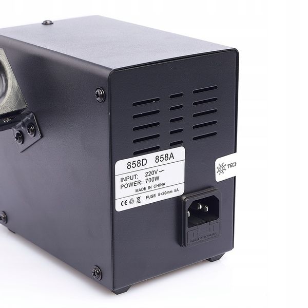 STACJA LUTOWNICZA SPAWARKA TECHREBAL 858D GORĄCE POWIETRZE HOT AIR 700W zdjęcie 9