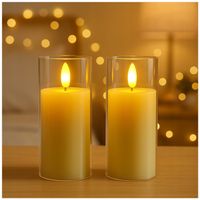 Świeca LED Filarowa - 6x Bezpłomieniowe Świece Dekoracyjne - 17,5 cm