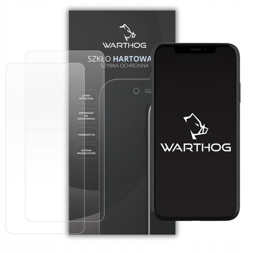 Szkło hartowane 9H Warthog do Apple iPhone 15 Pro 2szt. z Aplikatorem EZFit na Arena.pl
