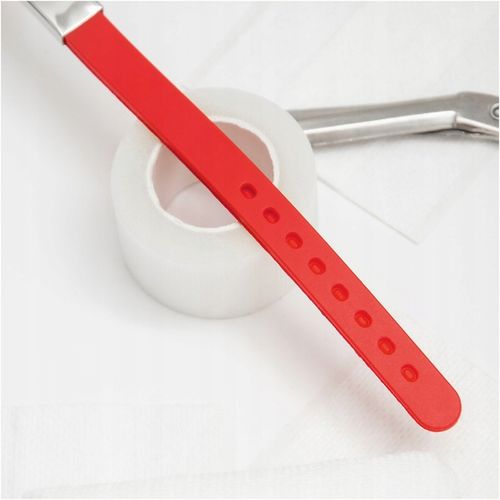 Bransoletka z grawerem męska ratunkowa czerwony kauczuk regulowana BLINGART na Arena.pl