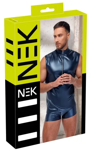 nek koszulka męska metaliczna bez rękawow 2xl niebieska na Arena.pl