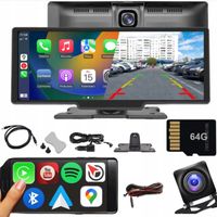 RADIO SAMOCHODOWE ANDROID APPLE CARPLAY STACJA +2 KAMERY MONITOR BLUETOOTH