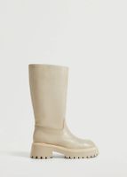 Kozaki skórzane z wysoką cholewką Mango roz.38