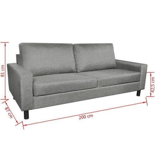 SOFA TRZYOSOBOWA MATERIAŁOWA DO SALONU na Arena.pl