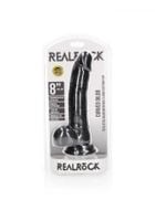 curved realistic dildo  balls  suction cup   8/ 20,5 cm