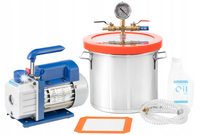 POMPA PRÓŻNIOWA Z KOMORĄ PRÓŻNIOWĄ KOMORA 85L/min 0,25KM 0,34kW 8L 3CFM