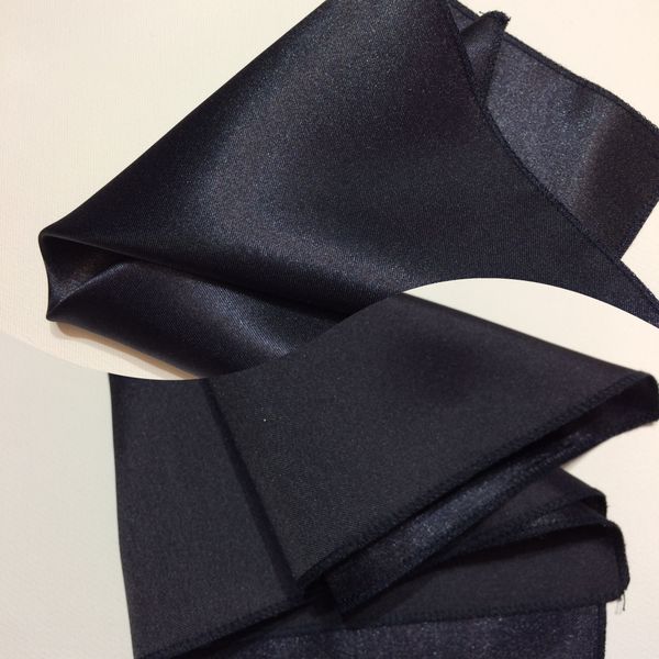 Poszetka satynowa granatowa zdjęcie 1