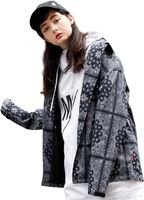 Kurtka wiosenna jesienna unisex czarno-biała L wodoodporna oddychająca