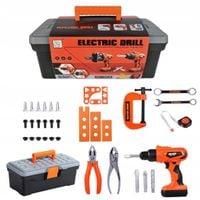 ZESTAW MAŁEGO MAJSTERKOWICZA 36W1 ZABAWKA DZIECI WIERTARKA NARZĘDZIA MM-01