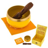 Misa tybetańska Thomann Singing Bowl Box Set Y Yellow 7,5cm ZESTAW Prezent