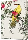 Obraz 60x90cm Chinese Bush-Warbler, Kashu Vintage do Salonu