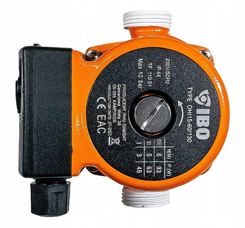 POMPA OBIEGOWA CYRKULACYJNA 3 BIEGOWA 15-60/130 SOLIDNA MOCNA WYDAJNA IBO na Arena.pl