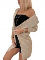 Ażurowy KARDIGAN wykonany z przewiewnej dzianiny