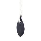 Vibrating Necklace Liberty Leaf Black