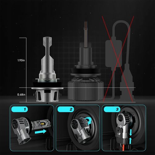 ŻARÓWKI LED H11 QERK 1 DO 1 WIĘCEJ ŚWIATŁA CAN RETROFIT IDEALNIE DOPASOWANE na Arena.pl