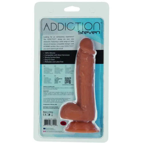 addiction steven silikonowy model anatomiczny 19cm karmelowy na Arena.pl