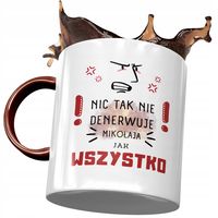 Kubek Bordowy Dla Mikołaja Kolegi Na Prezent Z Nadrukiem Ze Zdjęciem