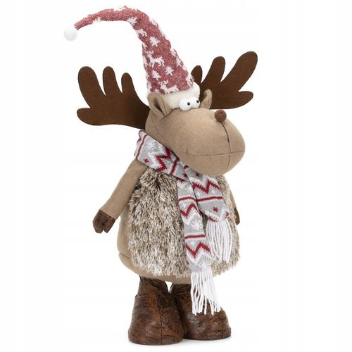 RENIFER ŚWIĄTECZNY STOJĄCY POD CHOINKĘ 73cm OZDOBA DEKORACJA ŚWIĄTECZNA na Arena.pl