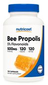 NUTRICOST Bee Propolis 5% Flavonoids 500 mg - Propolis pszczeli (120 kaps.)