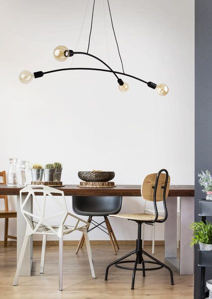 Pokojowa lampa wisząca kule Helix 2724 TK Lighting metalowa czarna zdjęcie 4