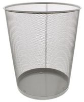 KOSZ NA ŚMIECI METAL 30 X 35 CM SREBRNY LILA