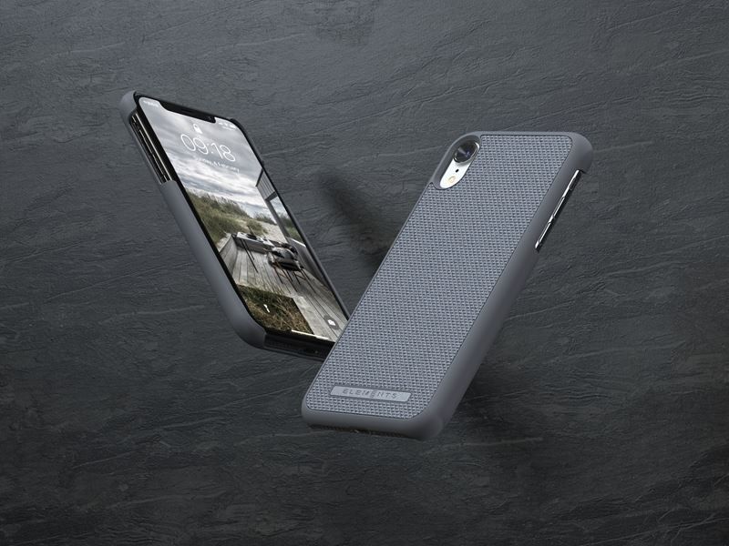 Nordic Elements Original Idun - Materiałowe etui iPhone XR (Mid Grey) zdjęcie 3