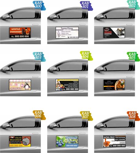 Magnes na samochód reklama magnetyczna 60x30 cm PSYCHOLOG BIEGŁY SĄDOWY na Arena.pl