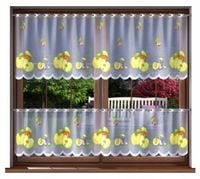 ZAZDROSTKA kuchenna firana JABŁUSZKA malowana 70cm