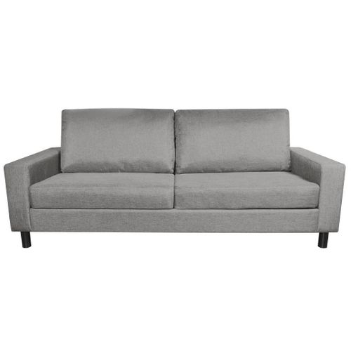 Sofa 3 Osbowa Jasnoszara Tkanina na Arena.pl