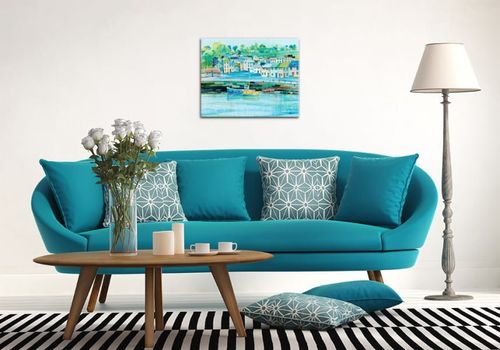 Harbour Colours - Obraz na płótnie 50x40 cm na Arena.pl