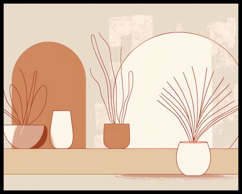 Plakat 76x60,5cm Widok Roślin na Arena.pl