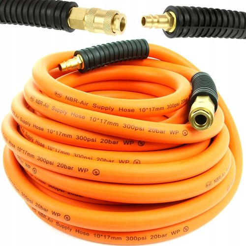 PRZEWÓD ZAKUWANY PNEUMATYCZNY DO KOMPRESORA WĄŻ CIŚNIENIOWY NBR 10x17mm 10m na Arena.pl