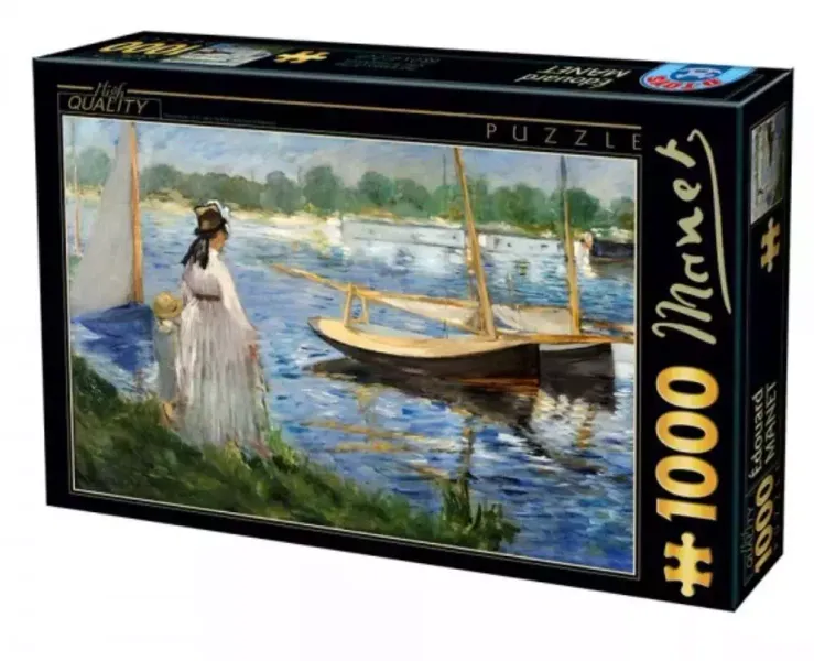 Puzzle 1000 elementów. Manet, Spacer nad jeziorem zdjęcie 1