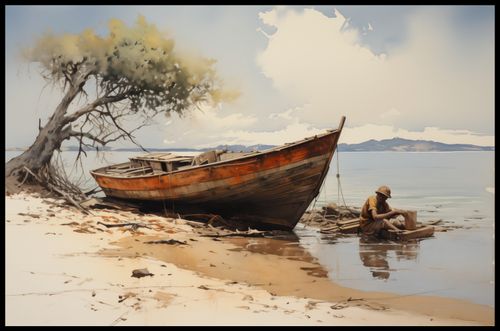 Plakat 91,5x60cm Spokój Przybrzeża na Arena.pl